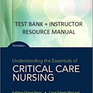 Understanding the Essentials of Critical Care Nursing (3rd Edition) - Test Bank