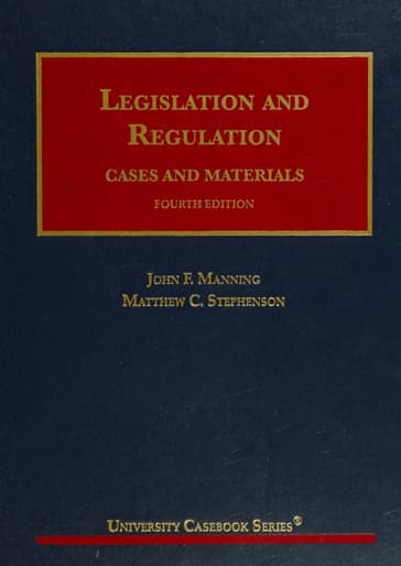 Legislation and Regulation, Cases and Materials (4th Edition) - PDF - Image 2