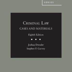 Cases and Materials on Criminal Law (American Casebook Series) (8th Edition) - eBook